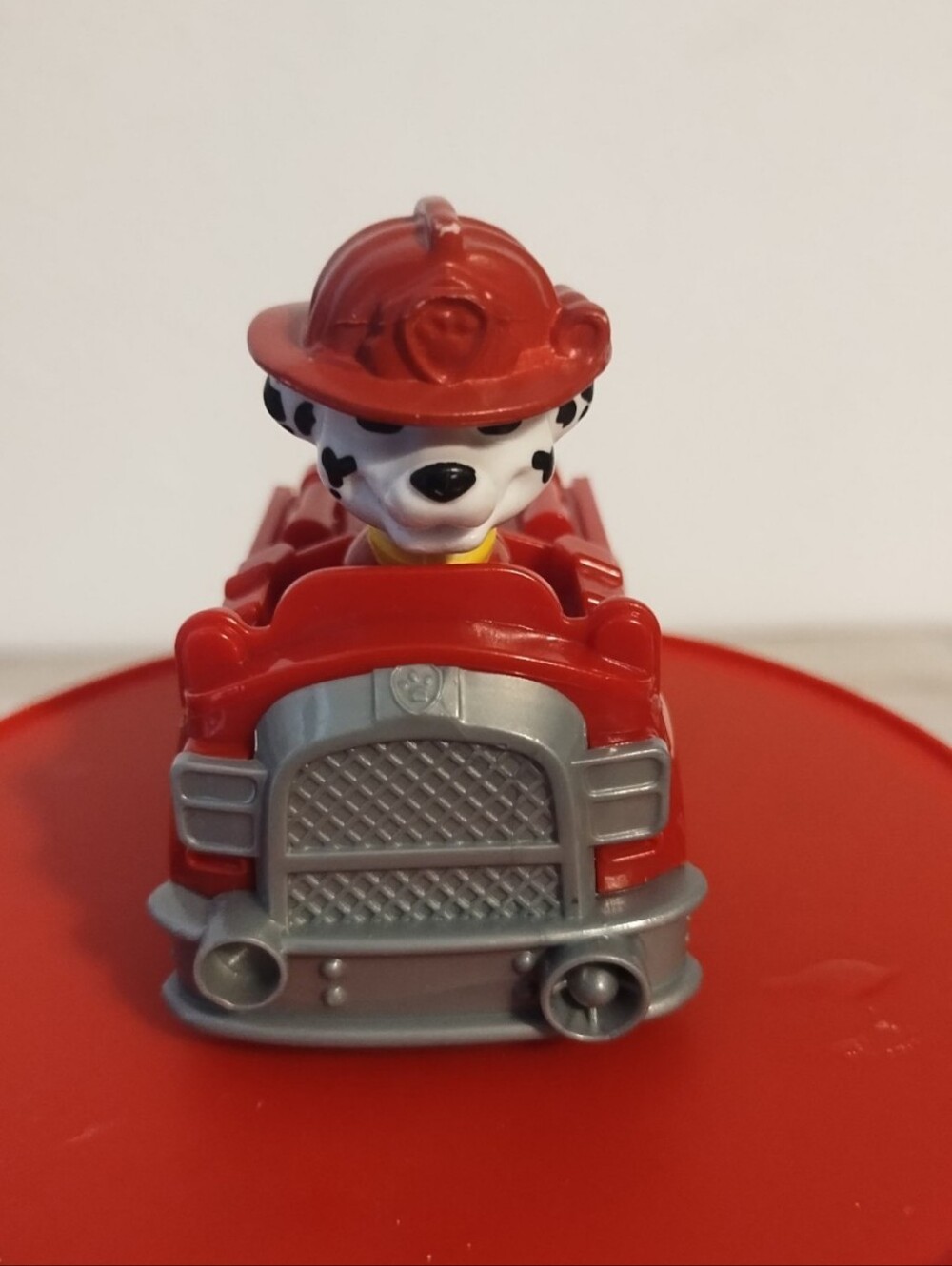 paw patrol rescue racers marshall fire truck toy red dalmatian